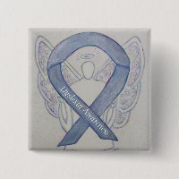 Dyslexia Silver Awareness Ribbon Angel Custom Pins