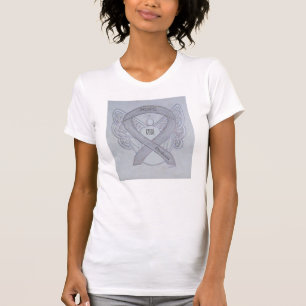 Dyslexia Silver Awareness Ribbon Angel Shirt