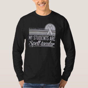 Dyslexia Teacher Awareness Dyslexic Reading Therap T-Shirt