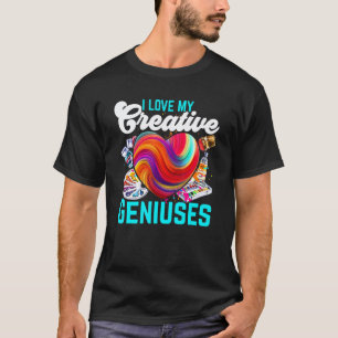 Dyslexia Teacher My Superpowers I Teach Creative G T-Shirt