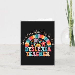 Dyslexia Teacher Retro Dyslexia Sped Therapist Rai Card