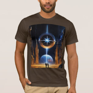 Dyson StarGate – Futuristic Cosmic Structure Tee
