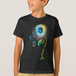 Dystonia Awareness Sunflower Survivor Design T-Shirt