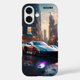 Dystopian Sports Car  iPhone 16 Case