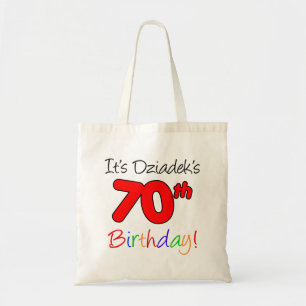 Dziadek's 70th Milestone Birthday Tote Bag