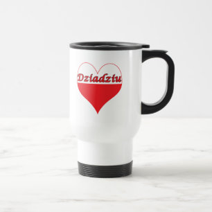Dziadziu Polish Heart Travel Mug