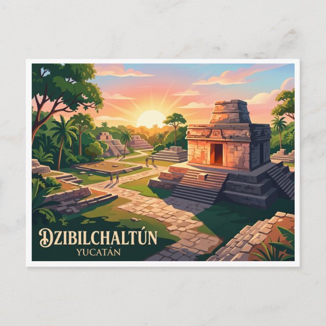 Dzibilchaltún Mérida Mexico Postcard (Front)