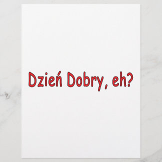 Dzien Dobry, eh? Flyer