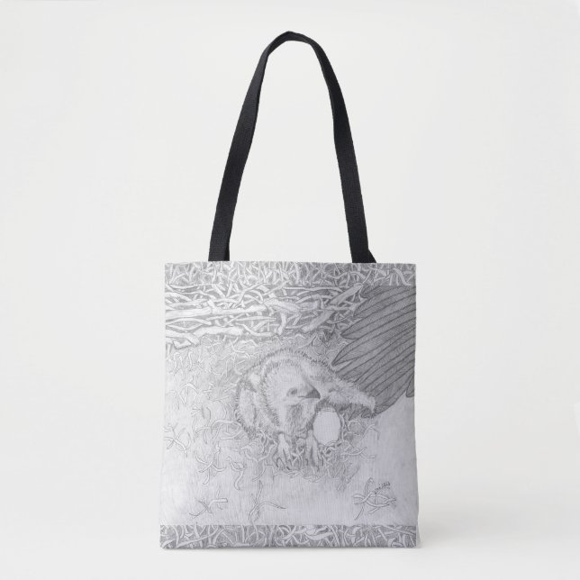 E14 SPREAD THE WORD PROTECT WILDLIFE OZZIE WING TOTE BAG (Front)