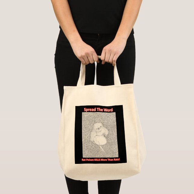 E14 Spread The Word Rat Poison Kills Tote Bag (Front (Product))