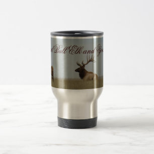 E15 Bull Elk and Yearlings Travel Mug