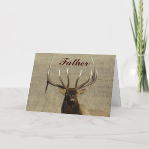 E29 Bull Elk Head Card