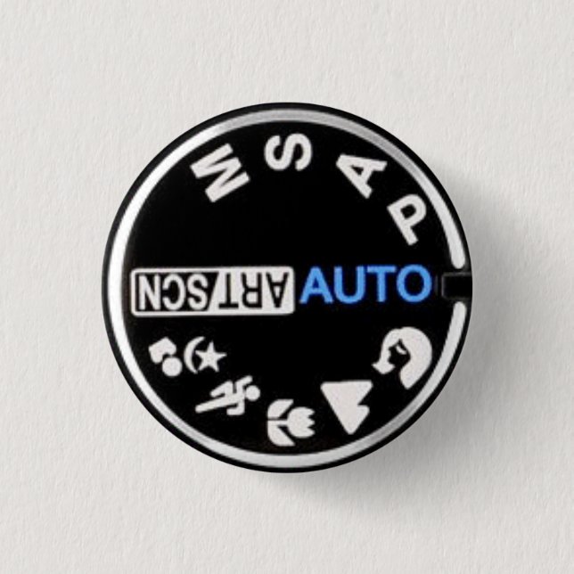 E30 Mode Dial 3 Cm Round Badge (Front)