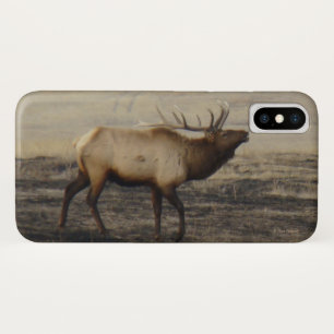 E40 Bull Elk Bugling iPhone X Case