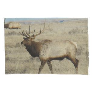 E55 Bull Elk Big Bull by River Hills Pillowcase