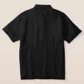 e5 Man Black Polo Shirt (Design Back)