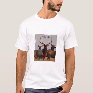 E66 Bull Elk and Cows T-Shirt