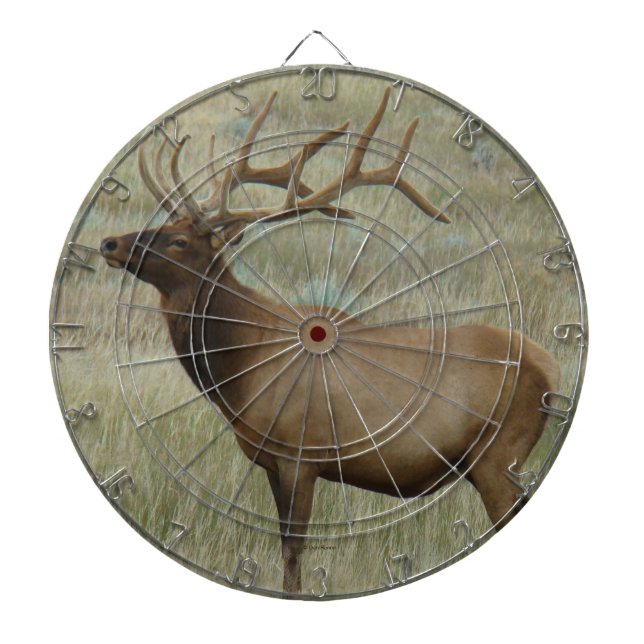 E8 Bull Elk in Velvet Dartboard (Front)