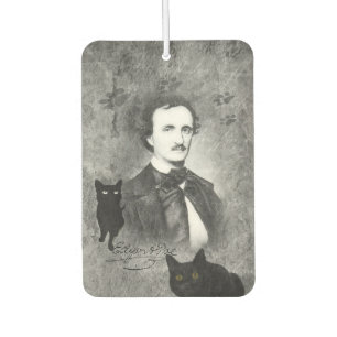 E.A. Poe And The Black Cat Car Air Freshener