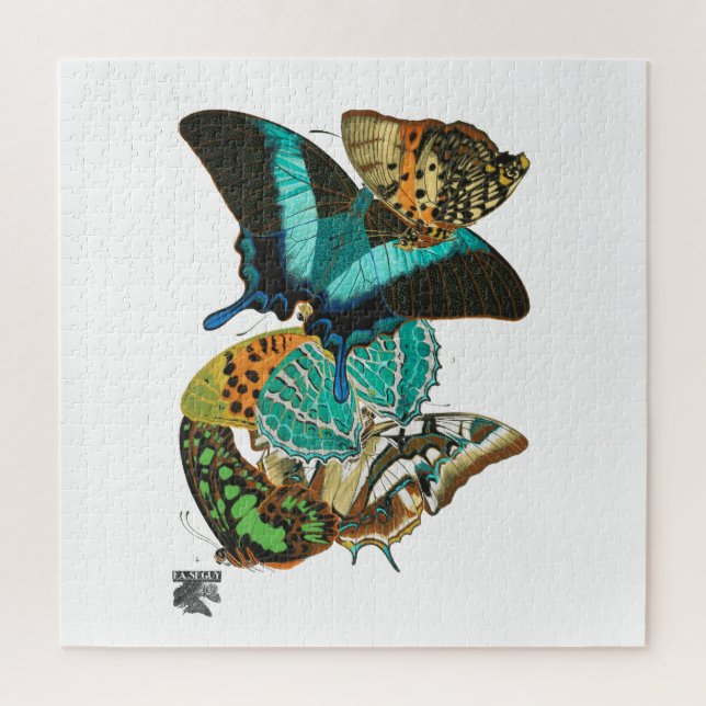 E.A. Séguy Vintage Butterflies Illustration Jigsaw Puzzle (Vertical)