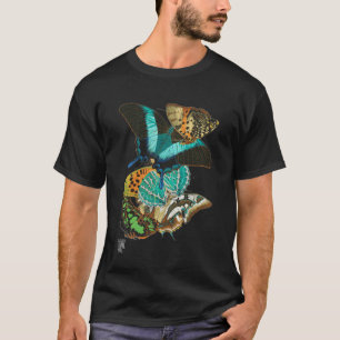 E.A. Séguy Vintage Butterflies Illustration T-Shirt