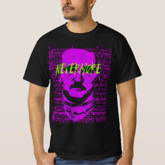 E. Allan Poe The Raven Nevermore Quote T Shirt