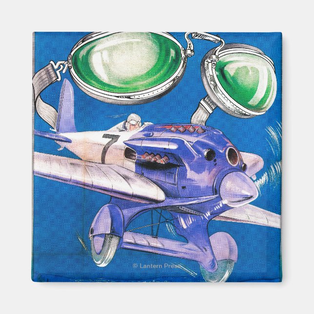 E.B. Meyrowitz Flying Goggles Advertisement Magnet (Front)