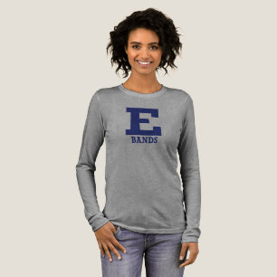 E-Bands Grey Bella+Canvas Close Fit Long Sleeve  Tri-Blend Shirt