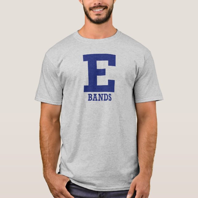 E-Bands Mens Grey Short Sleeve T-Shirt (Front)