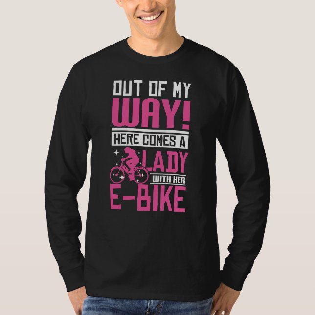 E-bike Lady T-Shirt (Front)
