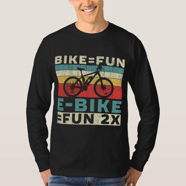 E-Bike Lover Electric Bicycle Owner Bicycle Ride T-Shirt (Front)