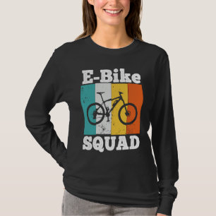 E Bike Squad  EBike Team E Biking Retro E Bike T-Shirt