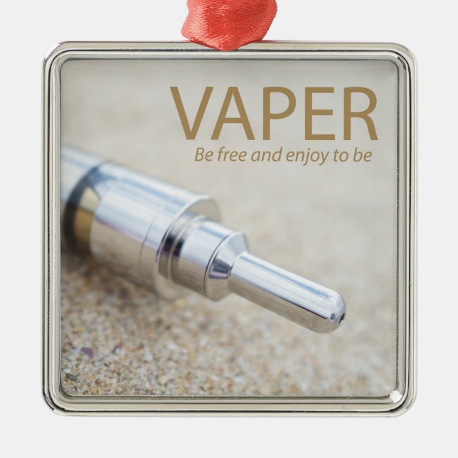 E-cig and vaping metal tree decoration (Front)