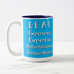 E-E-A-T SEO Acronym Two-Tone Coffee Mug