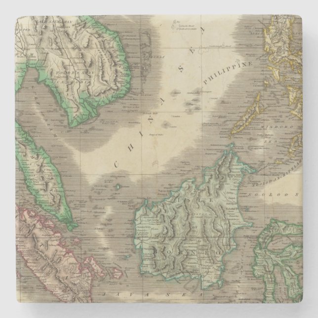 E India Islands Stone Coaster (Front)