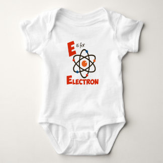 E is for Electron Atomic Science & Physics Design Baby Bodysuit