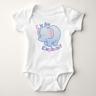 E Is for Elephant Baby Bodysuit