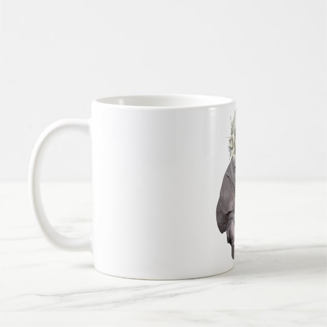 E is for Elephant Coffee Mug (Left)