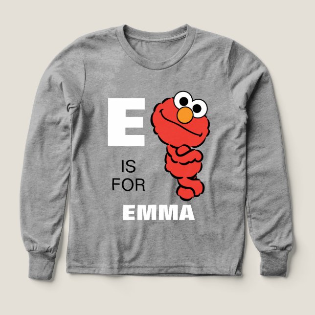 E is for Elmo | Add Your Name (Design Front)