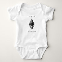 e is for Ethereum baby bodysuit