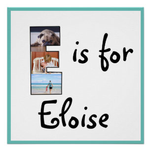 E is for Name Poster