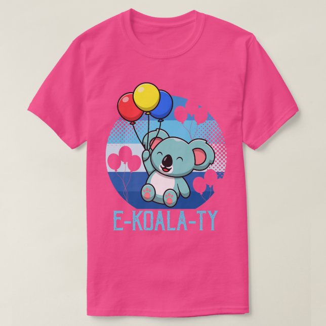 E-Koala-Ty Equality Koala Bear Premium  T-Shirt (Design Front)