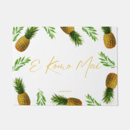 E KOMO MAI - Hawaiian Welcome - Door Mat Rug