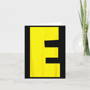 E Letter Chipmunk Group Matching Funny Halloween Card