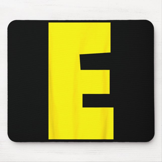 E Letter Chipmunk Group Matching Funny Halloween Mouse Pad (Front)