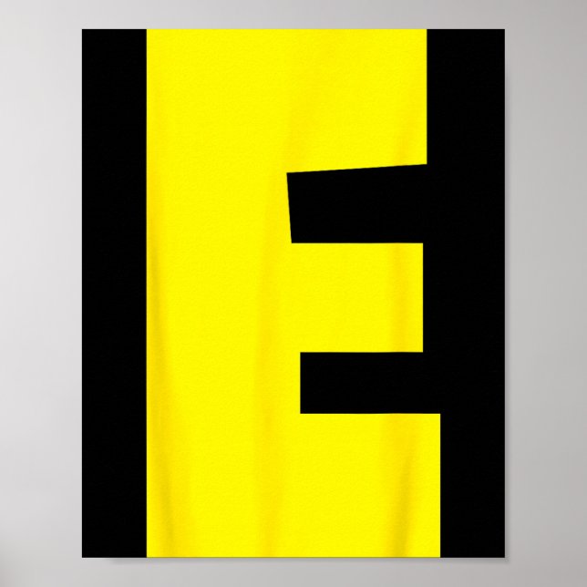 E Letter Chipmunk Group Matching Funny Halloween Poster (Front)