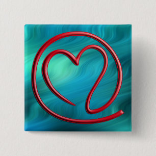 e m a i l 4 y o u   bluegreen waves 15 cm square badge