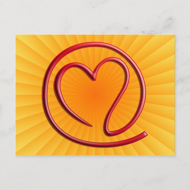 e m a i l 4 y o u | yellow radial postcard (Front)