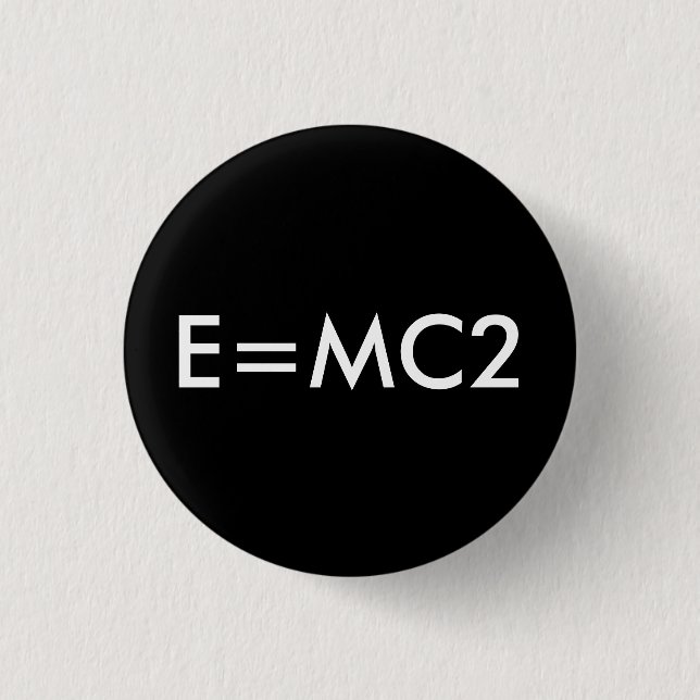 E=MC2 badge - BLACK (Front)