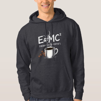 E=MC2 Coffee Fuel Science Equation Design Hoodie